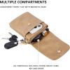 imageBOSTANTEN Vegan Leather Small Crossbody Bags for Women Designer Cell Phone Bag Wallet Purses Adjustable StrapA07camel Brown