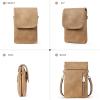 imageBOSTANTEN Vegan Leather Small Crossbody Bags for Women Designer Cell Phone Bag Wallet Purses Adjustable StrapA07camel Brown