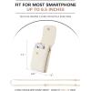 imageBOSTANTEN Vegan Leather Small Crossbody Bags for Women Designer Cell Phone Bag Wallet Purses Adjustable StrapB01pebble Beigewhite