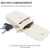 imageBOSTANTEN Vegan Leather Small Crossbody Bags for Women Designer Cell Phone Bag Wallet Purses Adjustable StrapB01pebble Beigewhite