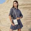 imageBOSTANTEN Vegan Leather Small Crossbody Bags for Women Designer Cell Phone Bag Wallet Purses Adjustable StrapB01pebble Beigewhite