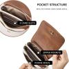 imageBOSTANTEN Vegan Leather Small Crossbody Bags for Women Designer Cell Phone Bag Wallet Purses Adjustable StrapC01white With Brown
