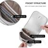 imageBOSTANTEN Vegan Leather Small Crossbody Bags for Women Designer Cell Phone Bag Wallet Purses Adjustable StrapSilver