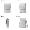 imageBOSTANTEN Vegan Leather Small Crossbody Bags for Women Designer Cell Phone Bag Wallet Purses Adjustable StrapSilver