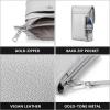 imageBOSTANTEN Vegan Leather Small Crossbody Bags for Women Designer Cell Phone Bag Wallet Purses Adjustable StrapSilver