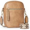 imageBOSTANTEN Small Crossbody Bags for Women Designer Zip Cell Phone Purse Shoulder Handbags Wallet with Card SlotsLtan