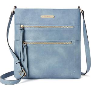 imageBOSTANTEN Crossbody Bags Purses for Women Trendy Soft Leather Shoulder Handbags with Adjustable Strap Zipper PocketA07blue