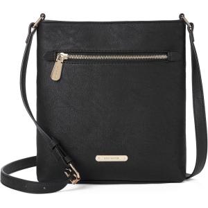 imageBOSTANTEN Crossbody Bags Purses for Women Trendy Soft Leather Shoulder Handbags with Adjustable Strap Zipper PocketB02retro Black