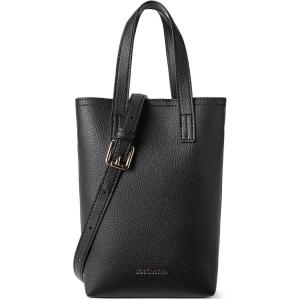 imageBOSTANTEN Small Crossbody Purse for Women Mini Tote Bag Top Handle Shoulder Bag Compact Handbags with Adjustable StrapAblack