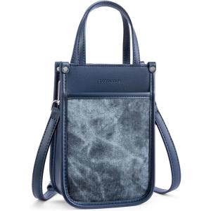 imageBOSTANTEN Small Crossbody Purse for Women Mini Tote Bag Top Handle Shoulder Bag Compact Handbags with Adjustable StrapB04navy Blue