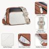 imageBOSTANTEN Crossbody Bags for Women Vegan Leather Purses Quilted Shoulder Handbags with Adjustable Shoulder StrapA01beigeblackbrown