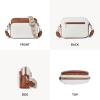 imageBOSTANTEN Crossbody Bags for Women Vegan Leather Purses Quilted Shoulder Handbags with Adjustable Shoulder StrapA01beigebrown