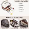 imageBOSTANTEN Crossbody Bags for Women Vegan Leather Purses Quilted Shoulder Handbags with Adjustable Shoulder StrapA01beigebrown
