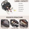 imageBOSTANTEN Crossbody Bags for Women Vegan Leather Purses Quilted Shoulder Handbags with Adjustable Shoulder StrapA01black