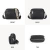 imageBOSTANTEN Crossbody Bags for Women Vegan Leather Purses Quilted Shoulder Handbags with Adjustable Shoulder StrapA01black