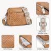 imageBOSTANTEN Crossbody Bags for Women Vegan Leather Purses Quilted Shoulder Handbags with Adjustable Shoulder StrapA01camel