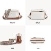 imageBOSTANTEN Crossbody Bags for Women Vegan Leather Purses Quilted Shoulder Handbags with Adjustable Shoulder StrapB01beigebrown