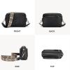 imageBOSTANTEN Crossbody Bags for Women Vegan Leather Purses Quilted Shoulder Handbags with Adjustable Shoulder StrapB01black