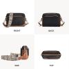 imageBOSTANTEN Crossbody Bags for Women Vegan Leather Purses Quilted Shoulder Handbags with Adjustable Shoulder StrapB01blackbrown