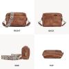 imageBOSTANTEN Crossbody Bags for Women Vegan Leather Purses Quilted Shoulder Handbags with Adjustable Shoulder StrapB01brown
