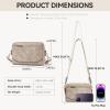 imageBOSTANTEN Crossbody Bags for Women Vegan Leather Purses Quilted Shoulder Handbags with Adjustable Shoulder StrapB01grey