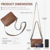 imageBOSTANTEN Crossbody Bags for Women Vegan Leather Purses Quilted Shoulder Handbags with Adjustable Shoulder StrapZ02brown