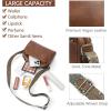 imageBOSTANTEN Crossbody Bags for Women Vegan Leather Purses Quilted Shoulder Handbags with Adjustable Shoulder StrapZ02brown