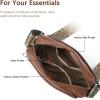 imageBOSTANTEN Crossbody Bags for Women Vegan Leather Purses Quilted Shoulder Handbags with Adjustable Shoulder StrapZ02brown