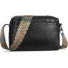 imageBOSTANTEN Crossbody Bags for Women Vegan Leather Purses Quilted Shoulder Handbags with Adjustable Shoulder StrapZblack