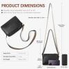 imageBOSTANTEN Crossbody Bags for Women Vegan Leather Purses Quilted Shoulder Handbags with Adjustable Shoulder StrapZblack