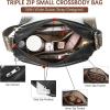 imageBOSTANTEN Crossbody Bags for Women Vegan Leather Purses Quilted Shoulder Handbags with Adjustable Shoulder StrapZblack