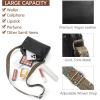 imageBOSTANTEN Crossbody Bags for Women Vegan Leather Purses Quilted Shoulder Handbags with Adjustable Shoulder StrapZblack