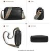 imageBOSTANTEN Crossbody Bags for Women Vegan Leather Purses Quilted Shoulder Handbags with Adjustable Shoulder StrapZblack