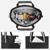 imageBOSTANTEN Puffer Tote Bags for Women Quilted Travel Tote Bag with Trolley Sleeve Large Laptop Nurse with Zipper for WorkBlack