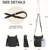 imageBOSTANTEN Small Crossbody Purses for Women Cell Phone Bag Quilted Shoulder Handbags with Detachable StrapBlack