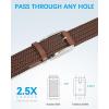 imageBOSTANTEN Stretch Belts for Men Braided Woven Belts Men 1 38quot Gift for Golf Pants Casual Shorts Jeans005blackCoffee