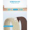 imageBOSTANTEN Stretch Belts for Men Braided Woven Belts Men 1 38quot Gift for Golf Pants Casual Shorts Jeans006khakiCoffee