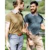 imageBOSTANTEN Stretch Belts for Men Braided Woven Belts Men 1 38quot Gift for Golf Pants Casual Shorts Jeans006khakiCoffee