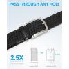 imageBOSTANTEN Stretch Belts for Men Braided Woven Belts Men 1 38quot Gift for Golf Pants Casual Shorts Jeans007black