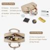 imageBOSTANTEN Vegan Leather Satchel Bag Quilted Crossbody Purses for Women Small Tote Shoulder Handbags with Detachable StrapNude