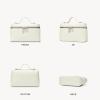 imageBOSTANTEN Vegan Leather Satchel Bag Quilted Crossbody Purses for Women Small Tote Shoulder Handbags with Detachable StrapZ01beige