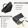 imageBOSTANTEN Vegan Leather Satchel Bag Quilted Crossbody Purses for Women Small Tote Shoulder Handbags with Detachable StrapZ01black
