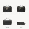 imageBOSTANTEN Vegan Leather Satchel Bag Quilted Crossbody Purses for Women Small Tote Shoulder Handbags with Detachable StrapZ01black