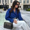 imageBOSTANTEN Crossbody Bags for Women Small Purse Vegan Leather Quilted Shoulder Bag With Chain Trendy Ladies HandbagsBlack