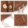 imageBOSTANTEN Crossbody Bags for Women Small Purse Vegan Leather Quilted Shoulder Bag With Chain Trendy Ladies HandbagsBrown