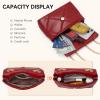 imageBOSTANTEN Crossbody Bags for Women Small Purse Vegan Leather Quilted Shoulder Bag With Chain Trendy Ladies HandbagsWine Red