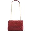 imageBOSTANTEN Crossbody Bags for Women Small Purse Vegan Leather Quilted Shoulder Bag With Chain Trendy Ladies HandbagsWine Red