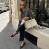 imageBOSTANTEN Work Tote Bags for Women Suede Leather Top Handle Satchel Crossbody Bag shoulder Purse with Adjustable StrapBeige