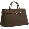 imageBOSTANTEN Work Tote Bags for Women Suede Leather Top Handle Satchel Crossbody Bag shoulder Purse with Adjustable StrapCoffee