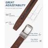 imageBOSTANTEN Mens Belt Leather Ratchet 1 38 Belt For Men Gift Dress and Casual with Adjustable Buckle Trim to Fit001vintage Brown